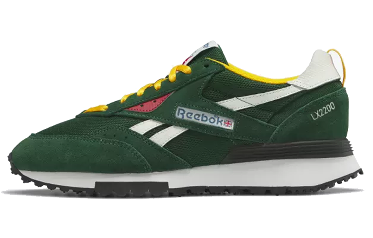 Кеды Reebok LX2200 Retro Colorway (зелено-желто-белые)