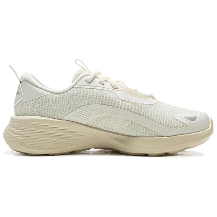 Li Ning Light Cloud Slip Resistant Abrasion Resistant Low top Casual Running Shoes Women’s Ecru