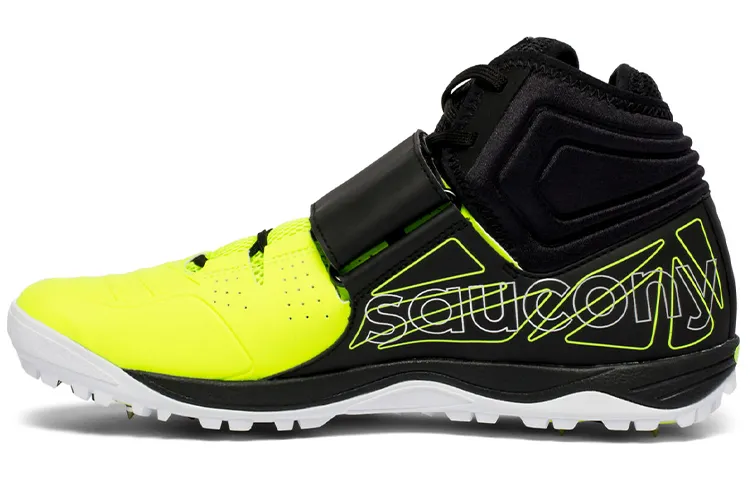 Saucony Running Shoes Men's Low Top Black Yellow