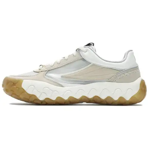 FILA Gara Synthetic Leather Low top Casual Running Shoes Men's White Yellow