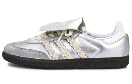 Adidas Originals Samba Low top Skateboard Shoes Unisex Silver