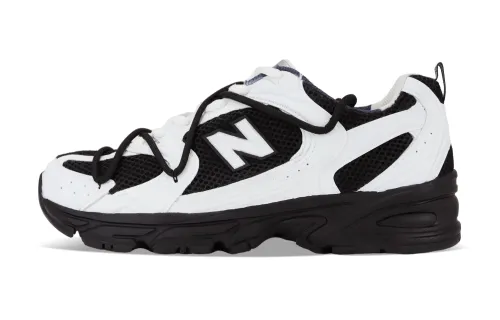 New Balance NB 530 Slip Resistant Abrasion Resistant Low top Running Shoes Unisex Black White