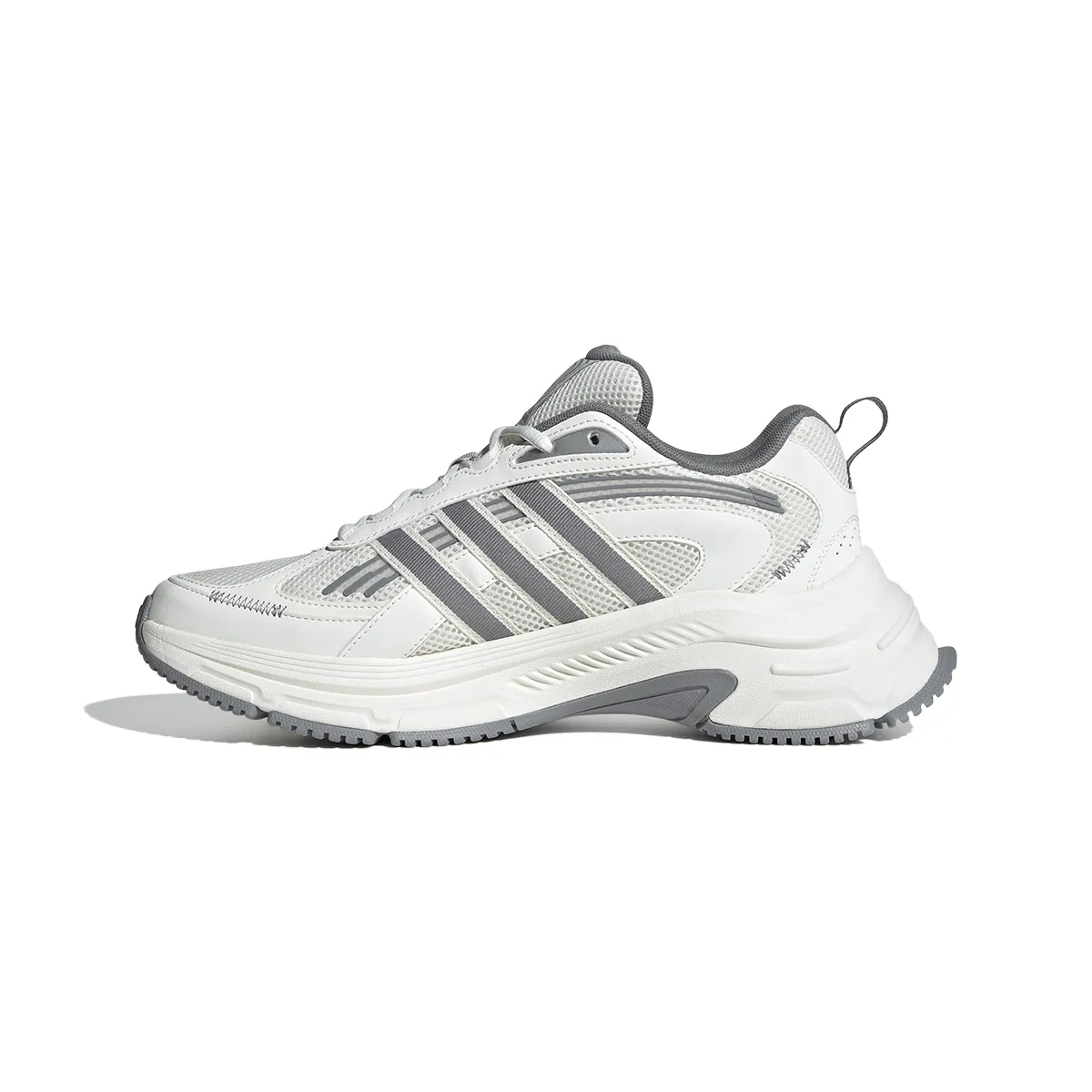 Adidas Fabric Cushioning Abrasion Resistant Breathable Low top Running Shoes Unisex White Gray
