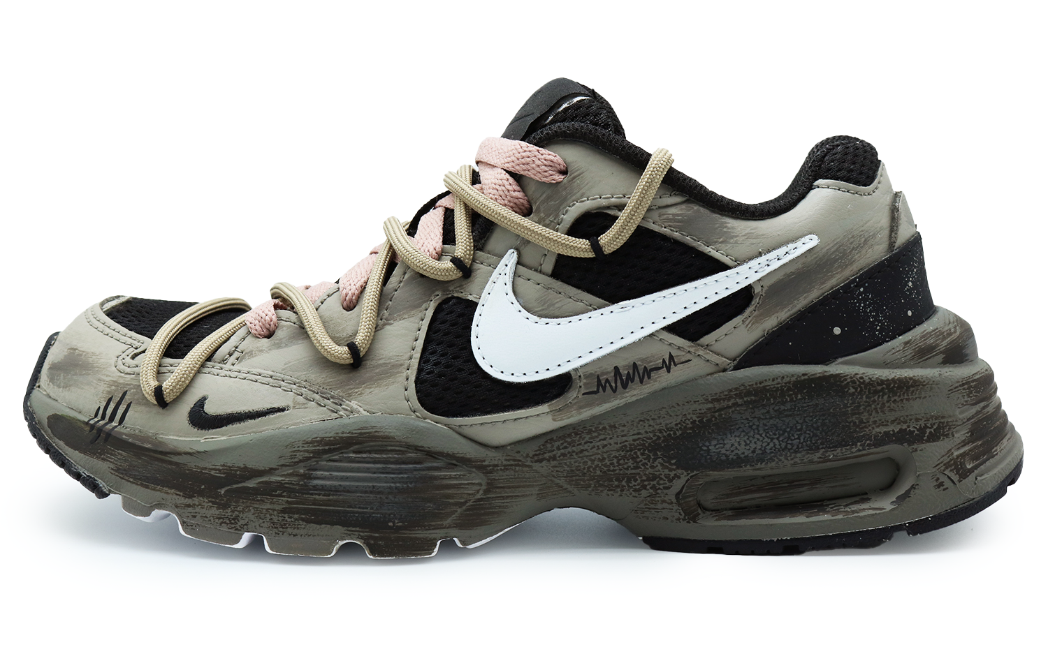 Nike Air Max Fusion Slip Resistant, Abrasion Resistant, Lightweight Low top Running Shoes Women’s Brown