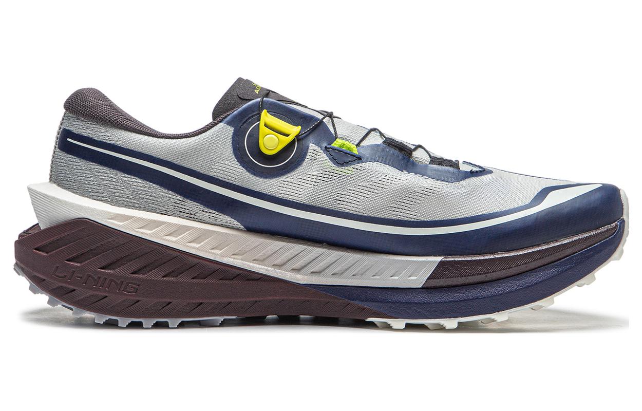 Li Ning De Lucas PRO Cushioning Slip Resistant Abrasion Resistant Low top Running Shoes Men’s Gray Blue
