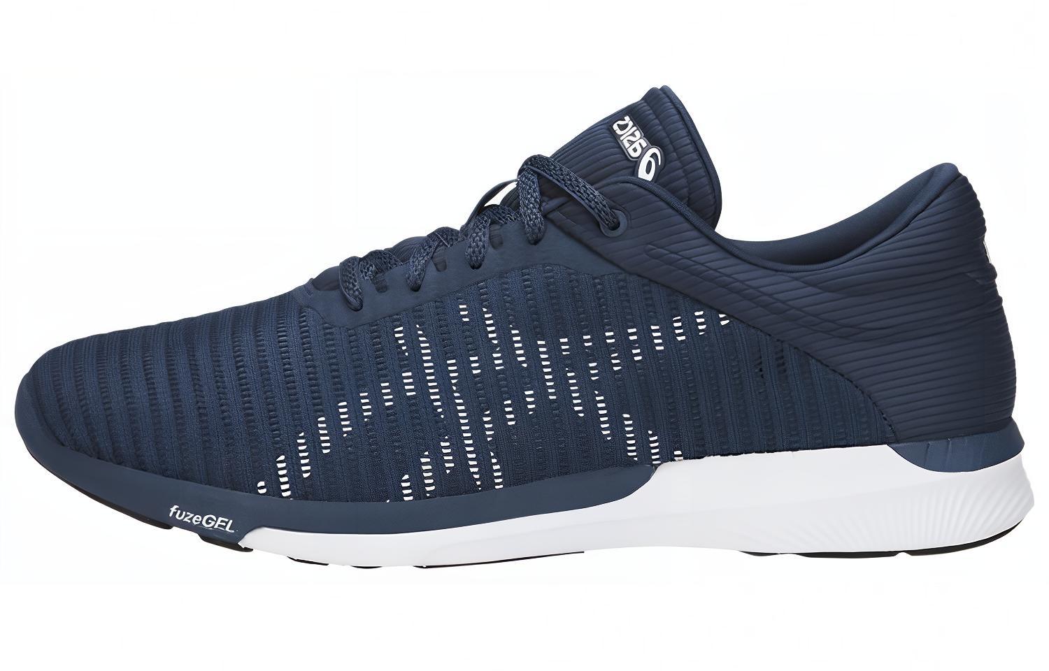 ASICS Fuzex Running Shoes Men's Low Top Blue