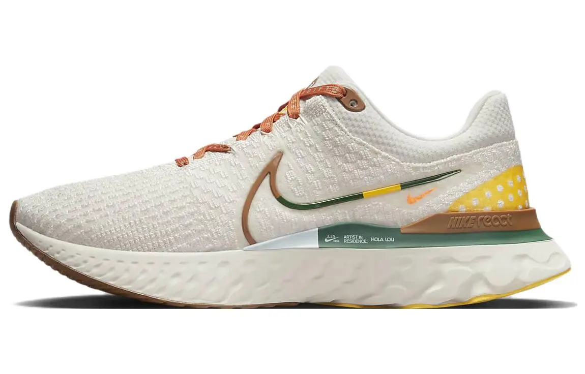 Nike React Infinity Run Flyknit 3 Fabric Cushioning Slip Resistant Abrasion Resistant