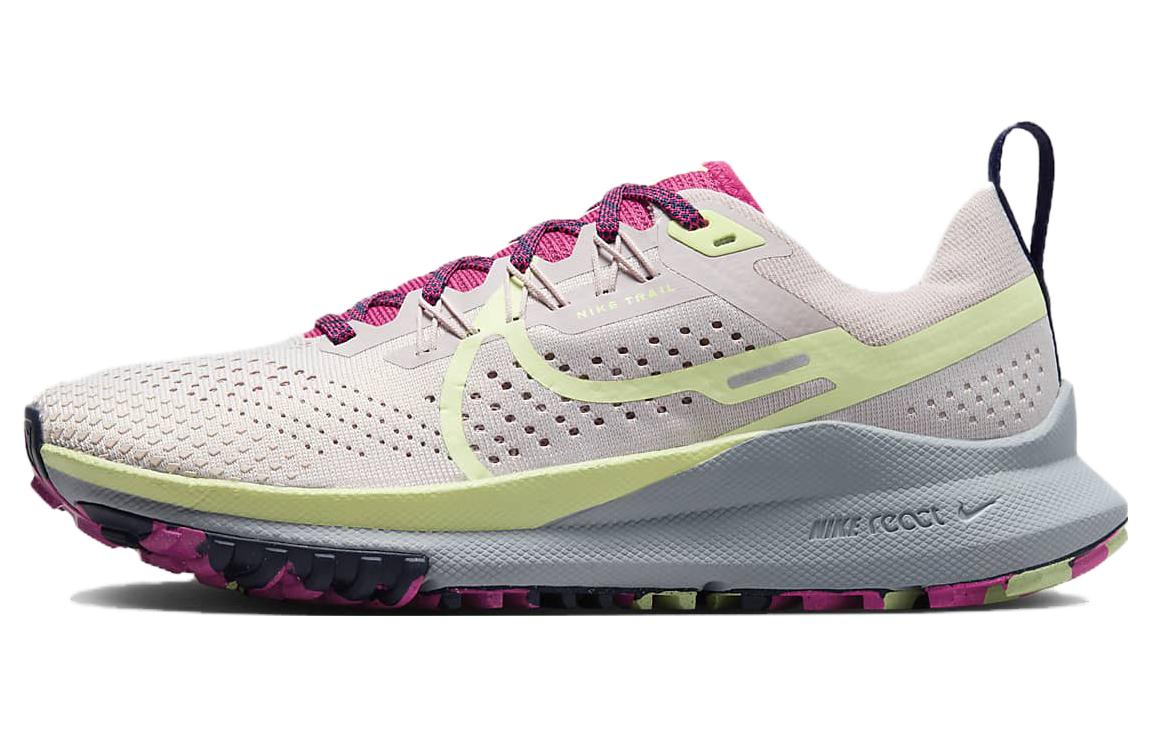 Nike React Pegasus Trail 4 Platinum Violet Purple Ink Fierce Pink Luminous Green Women's