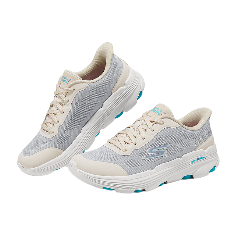 Skechers GO RUN 7.0 Mesh, Textile Low top Casual Running Shoes Women’s Beige Gray