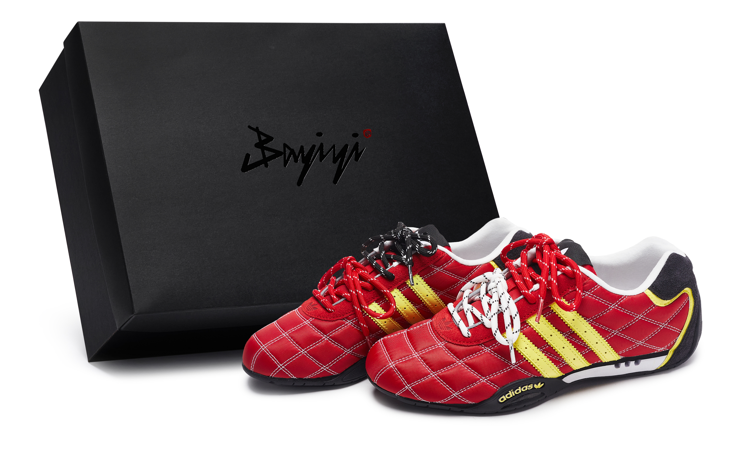 Adidas Originals ADIRACER Abrasion Resistant Low top Running Shoes Unisex Red Black Yellow
