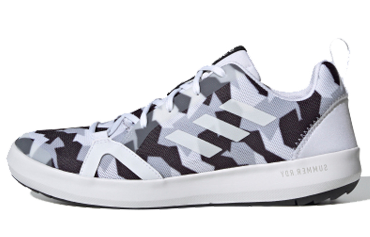 Adidas Terrex Boat Cushioning Abrasion Resistant Cushioning, Wear Resistant Low top Marathon Running Shoes Men's