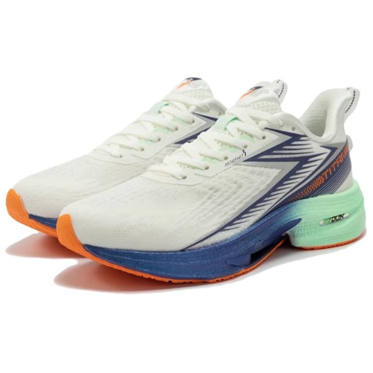 361° Cushioning Abrasion Resistant Breathable Low top Casual Running Shoes Men’s White Blue Green