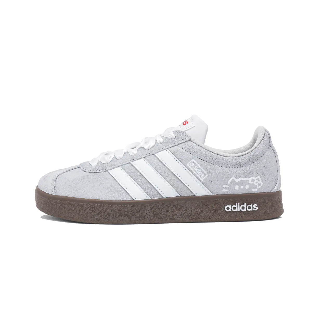 Adidas VL COURT 2.0 Low top Skateboard Shoes Unisex Gray White