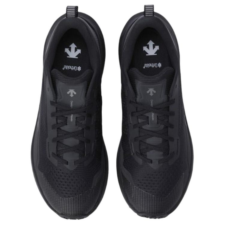 DESCENTE Somat Slip Resistant Abrasion Resistant Low top Casual Running Shoes Unisex Black