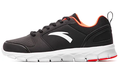 Anta Breathable Low top Running Shoes Men's Black Red White