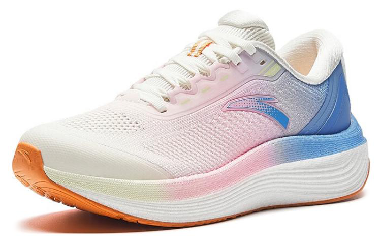 Anta Versatile Slip Resistant Low top Running Shoes Women’s White Pink Blue