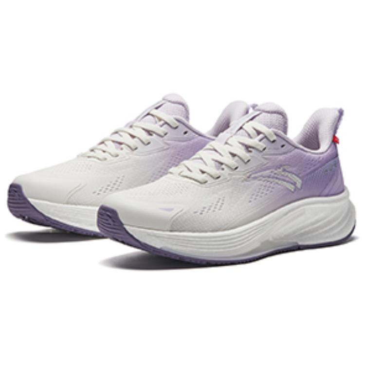 Anta Fabric Slip Resistant Abrasion Resistant Low top Casual Running Shoes Women’s Gray Purple