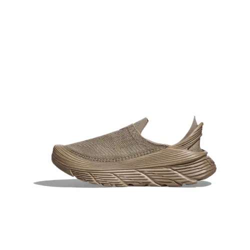 HOKA ONE ONE Restore Cushioning Slip Resistant Low top Running Shoes Men's Earth Tone