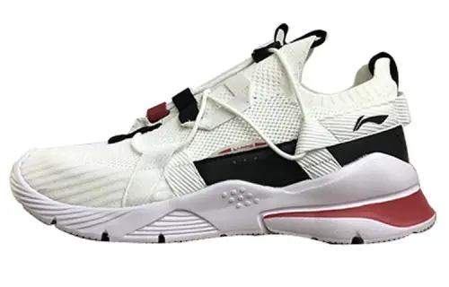 Li Ning Breathable Low top Running Shoes Men's White