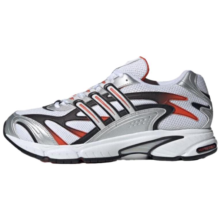 Adidas Temper Run 2.0 Slip Resistant Abrasion Resistant Low top Running Shoes Men’s White Black Orange