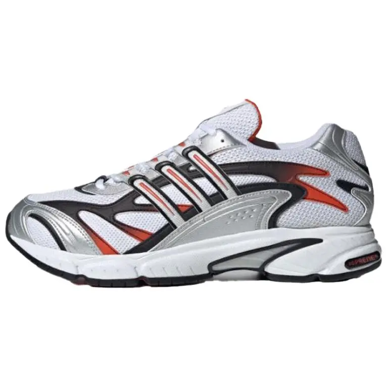 Adidas Temper Run 2.0 Low top Running Shoes Men's White Black Orange