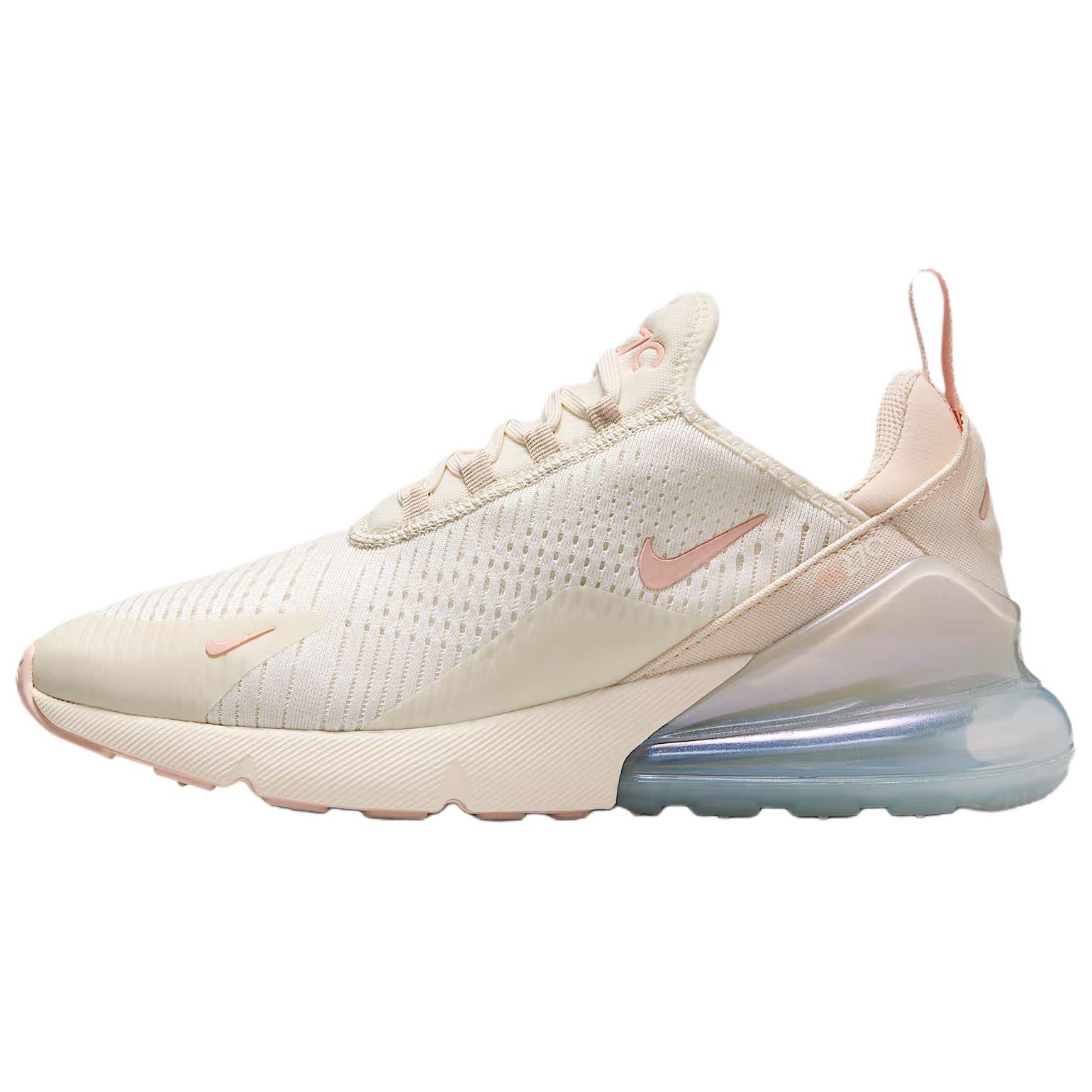 Nike Air Max 270 Breathable Running Shoes Women’s Beige