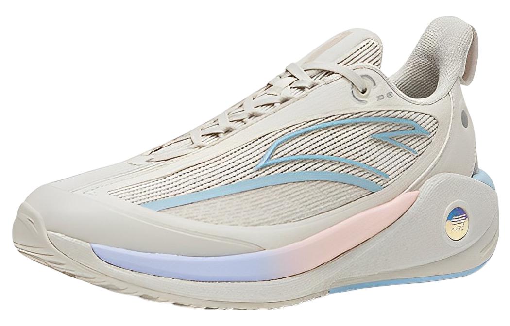 Anta C37 3.0 Slip Resistant, Abrasion Resistant, Breathable Low top Running Shoes Women’s Gray Blue Pink