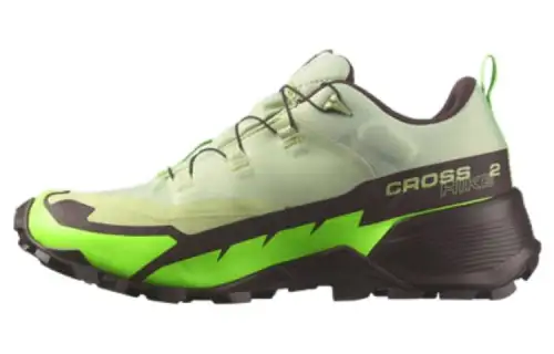 SALOMON CROSS HIKE 2 GORE TEX Abrasion Resistant Breathable Low top Outdoor Shoes Men's Green