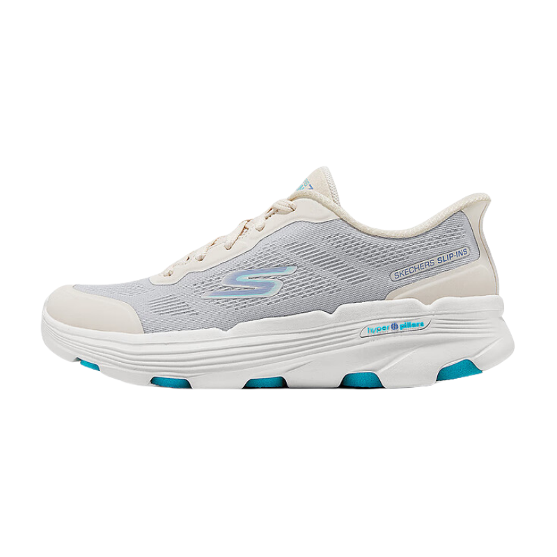 Skechers GO RUN 7.0 Mesh, Textile Low top Casual Running Shoes Women’s Beige Gray