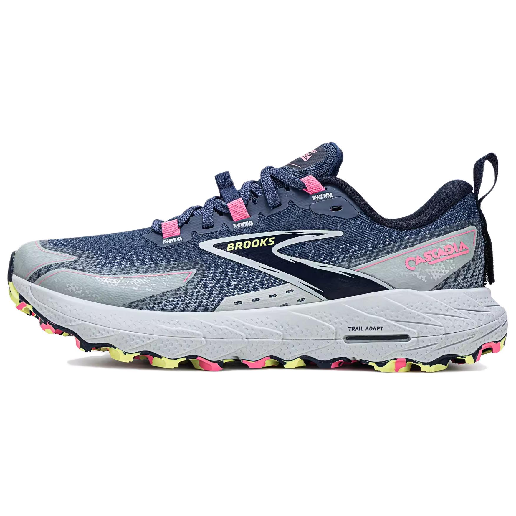 Brooks Cascadia18 Comfortable Low top Running Shoes Women’s Blue Gray