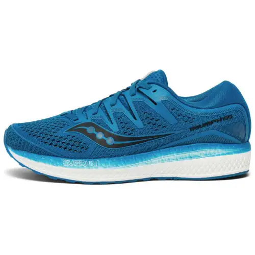 Saucony Triumph Iso5 Breathable Non slip Lightweight Low top Athletic Shoes Men's Blue