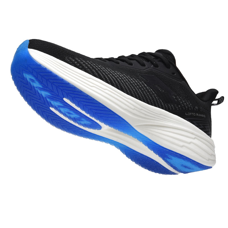 LOTTO Cushioning Impact Resistant Abrasion Resistant Slip Resistant Low top Running Shoes Men’s Black White