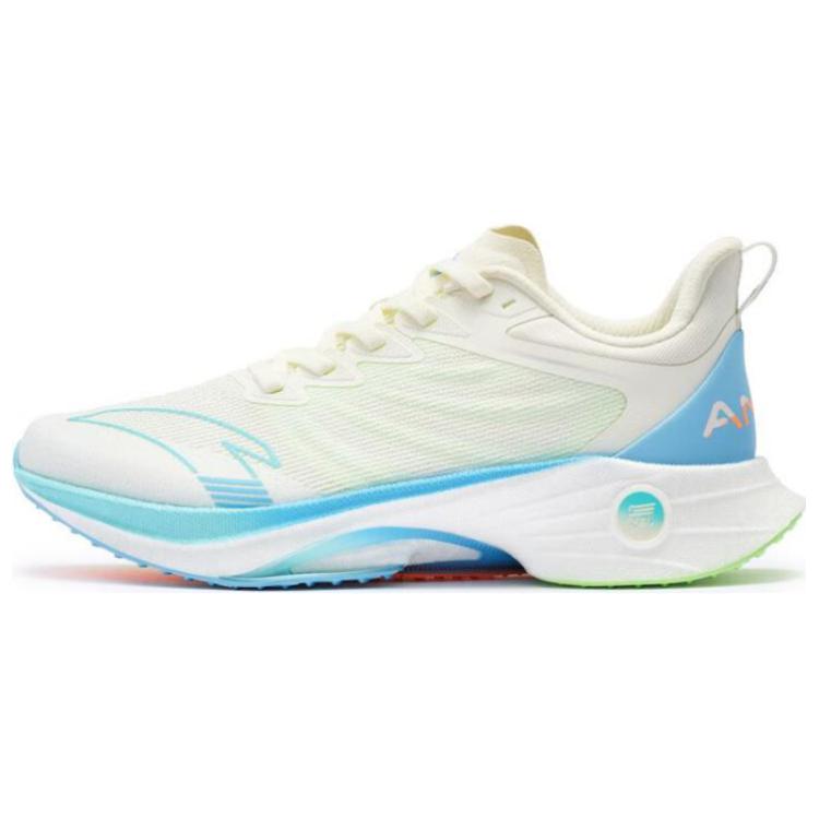 Anta MACH 3.0 Nitrogen Technology Cushioning Abrasion Resistant Lightweight Low top Running Shoes Women’s Ivory White