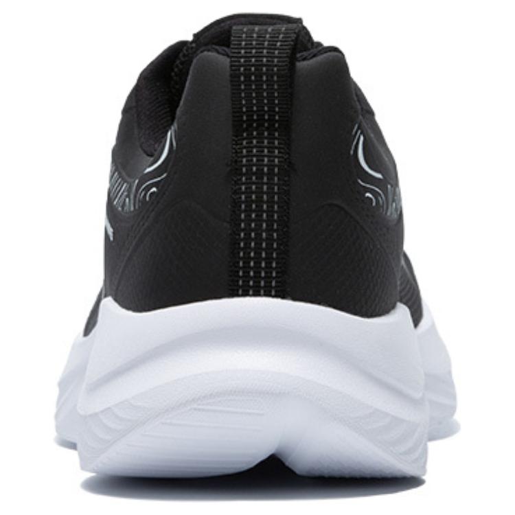QIAODAN Cushioning Slip Resistant Abrasion Resistant Low top Running Shoes Men’s Black