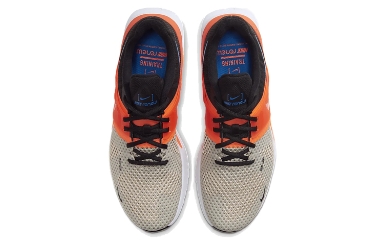 Кроссовки Nike Renew Fusion (белый / оранжевый) — 淡象牙白/黑/荷兰橙/飞翔蓝 — фото 4