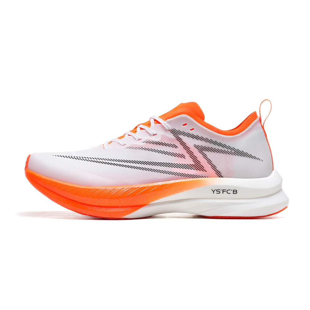 BAOFEISI Cushioning Slip Resistant Abrasion Resistant Low top Full Length Carbon Plate Running Shoes Unisex Orange