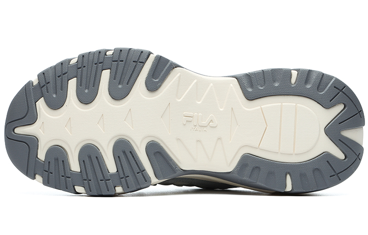 Женские кроссовки Fila Fishbone Sofla Dx (серо-белые) — 古白色/高调灰 — фото 5