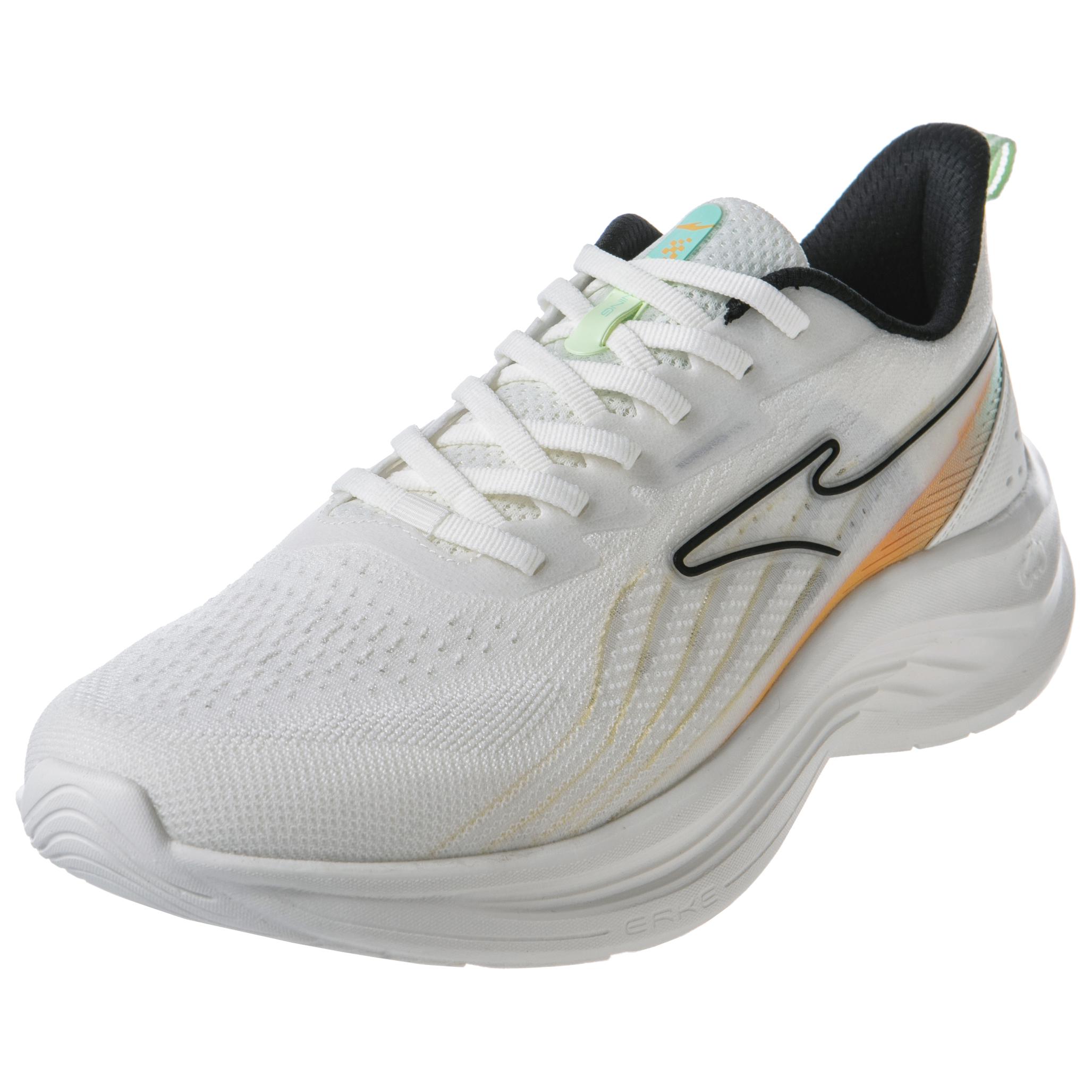 Erke Abrasion Resistant Lightweight Wear resistant And Lightweight Low top Running Shoes Men’s White Orange