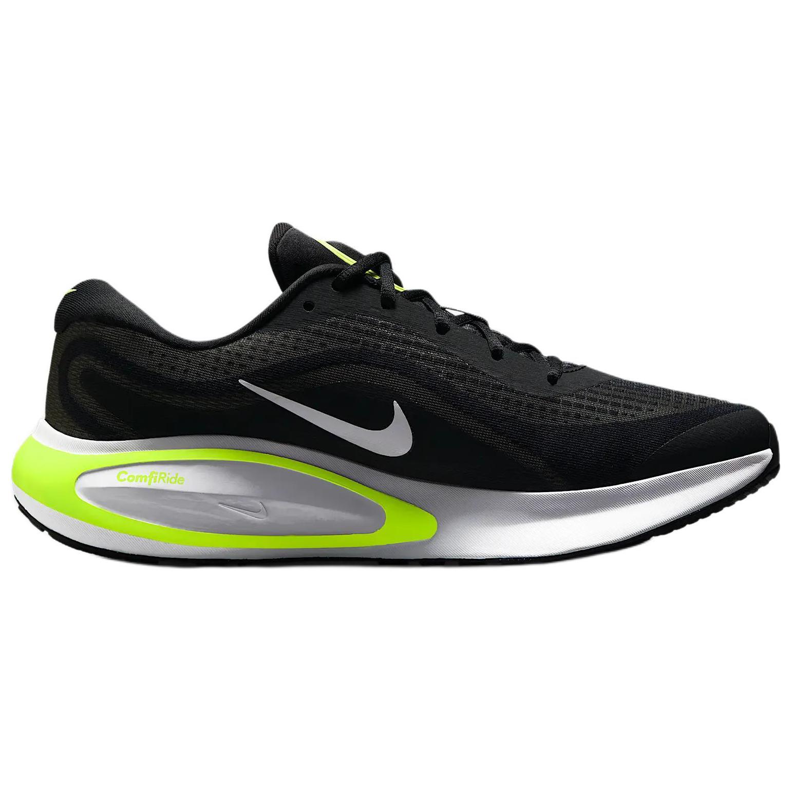 Nike Journey Run Comfortable Abrasion Resistant Low top Running Shoes Men’s Black White