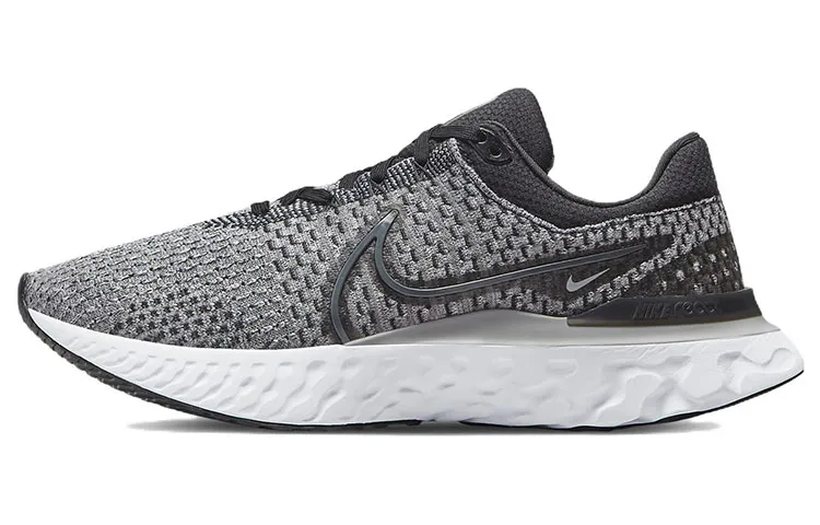 Nike React Infinity Run Flyknit 3 Round Tip Fabric Cushioning Slip Resistant Abrasion Resistant