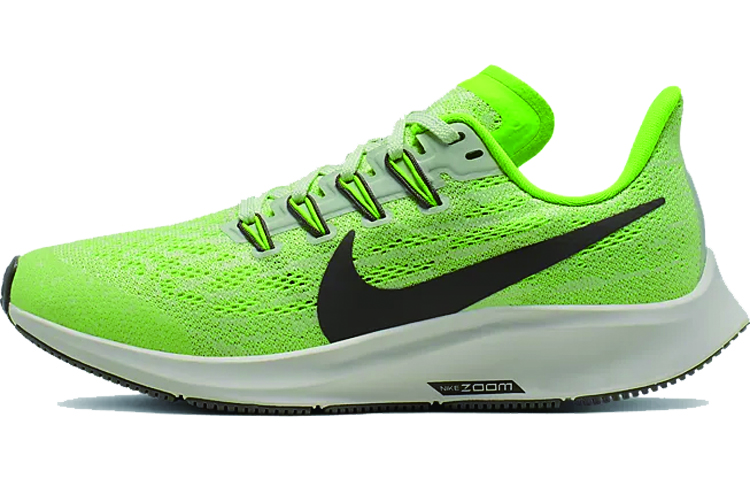 Nike Pegasus 36 comfortable, breathable, non-slip, lightweight low-top running shoes for women, fluorescent green