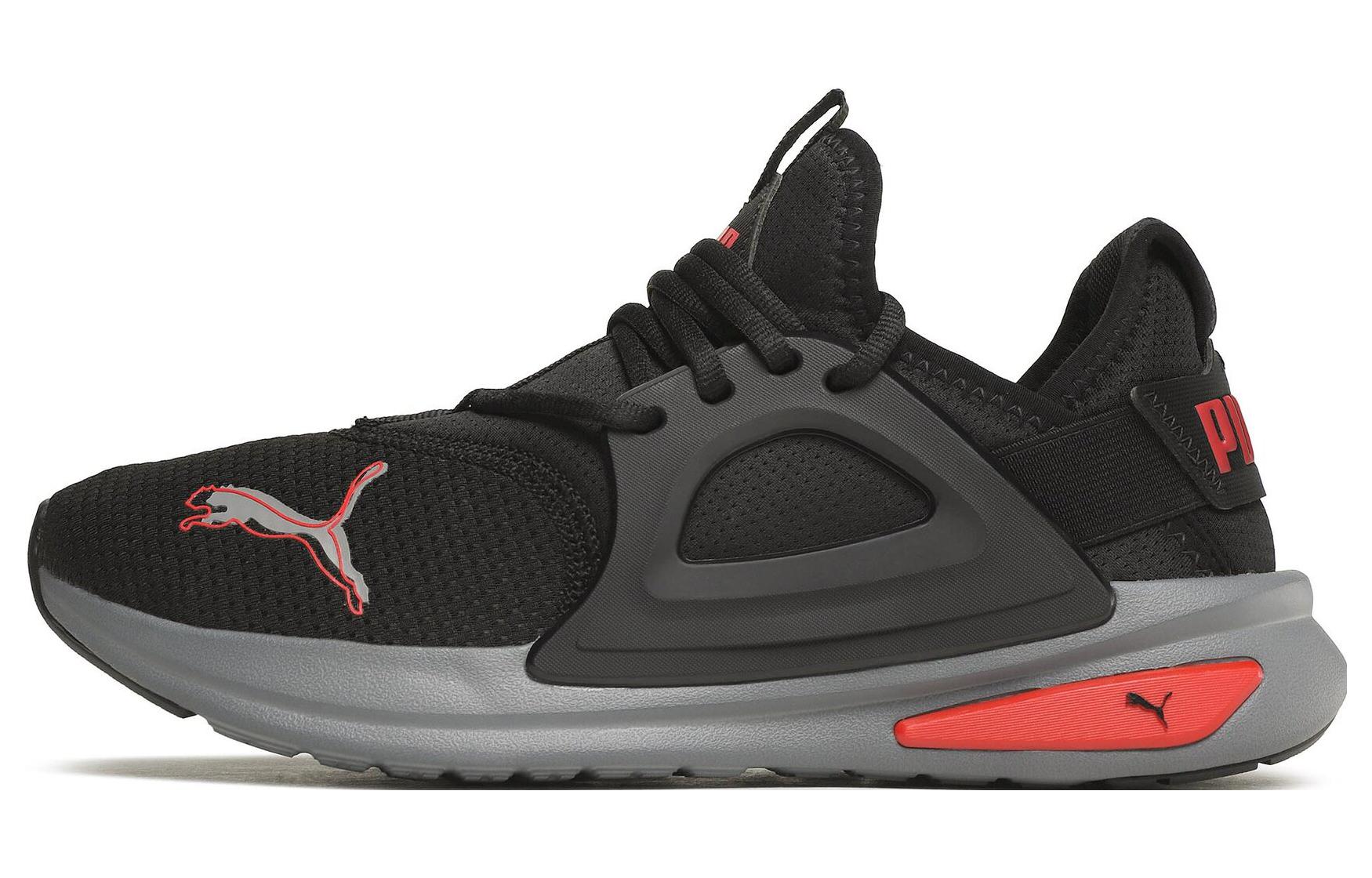 PUMA Softride Slip Resistant Abrasion Resistant Low top Running Shoes Men's Black