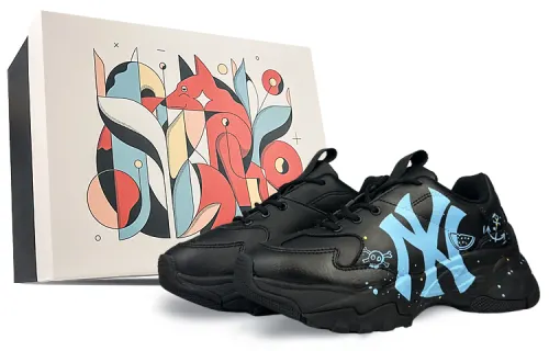 MLB Big Ball Chunky Abrasion Resistant Height Increasing Abrasion Resistant Height Increasing Low top Chunky Sneakers