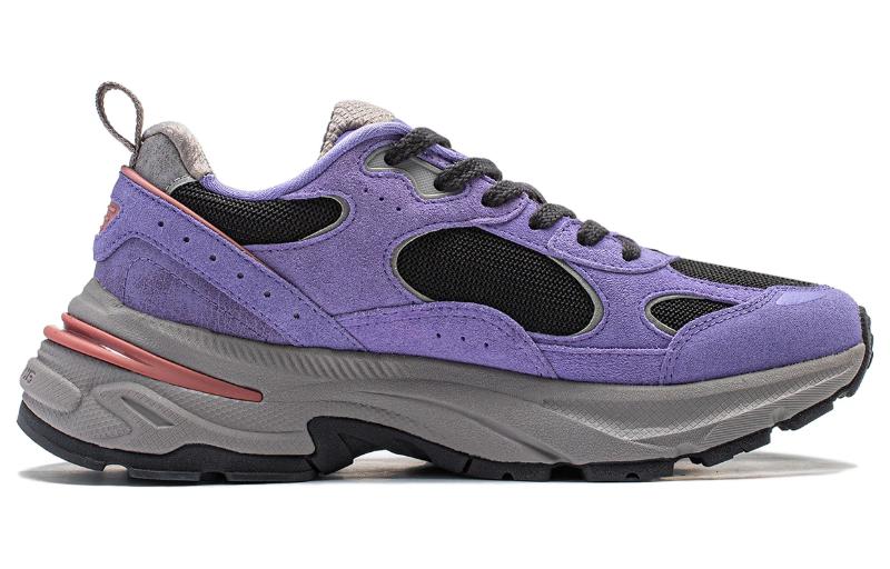 Li Ning Beicheng Slip Resistant Abrasion Resistant Low top Running Shoes Women’s Purple Black