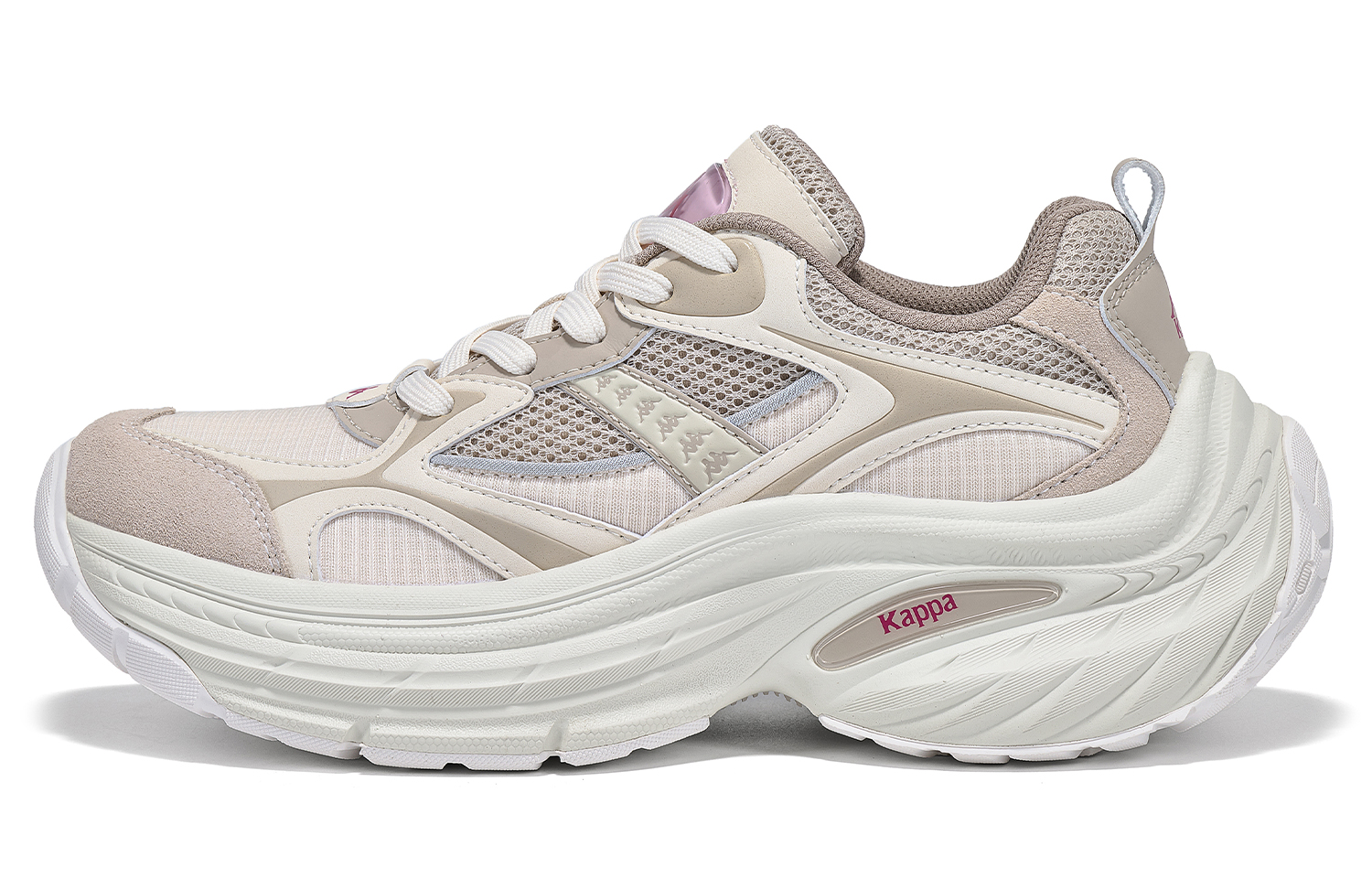 Kappa Slip Resistant Abrasion Resistant Slip Resistant Abrasion Resistant Low top Running Shoes Women’s White