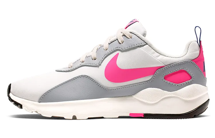 Nike Shock Absorbers Slip Resistant Abrasion Resistant Low top Casual Running Shoes Women's Gray White Pink