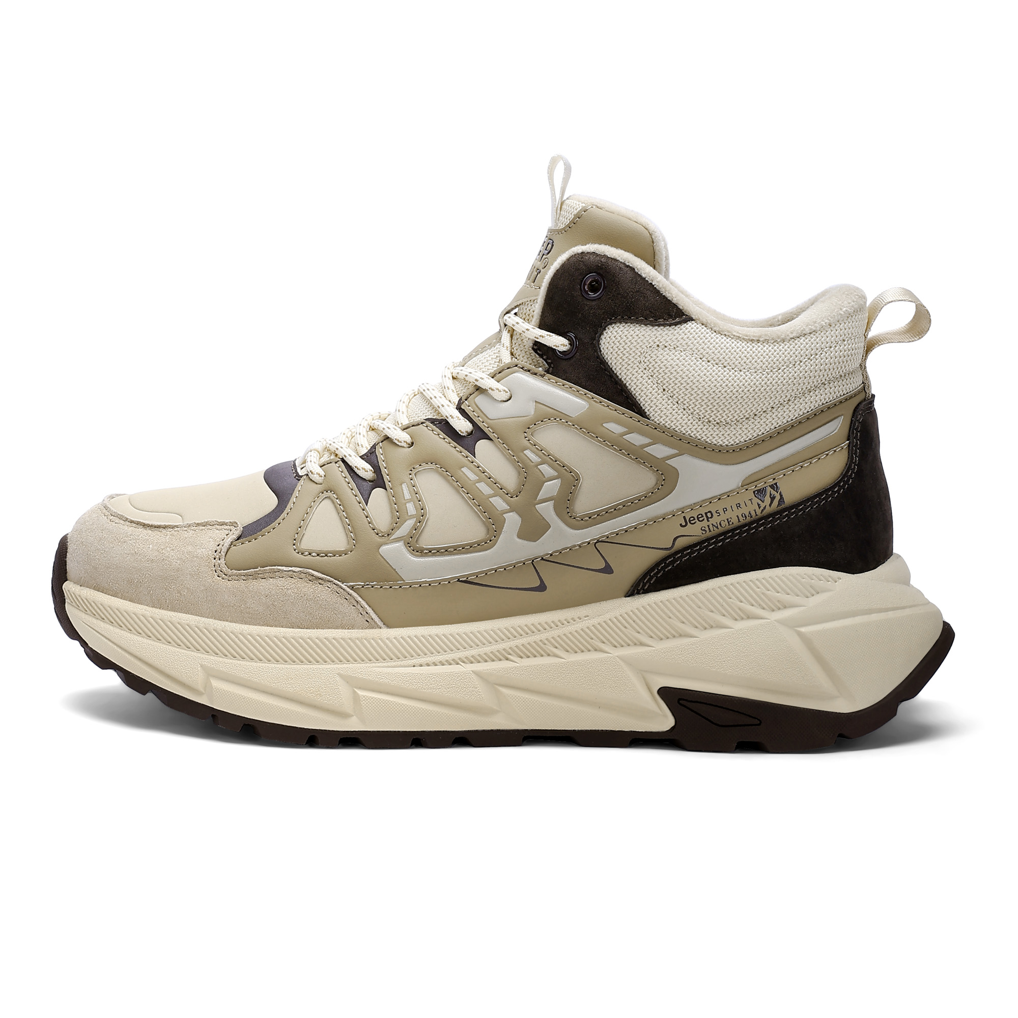 JEEP SPIRIT High top Outdoor Shoes Men’s Sandstone