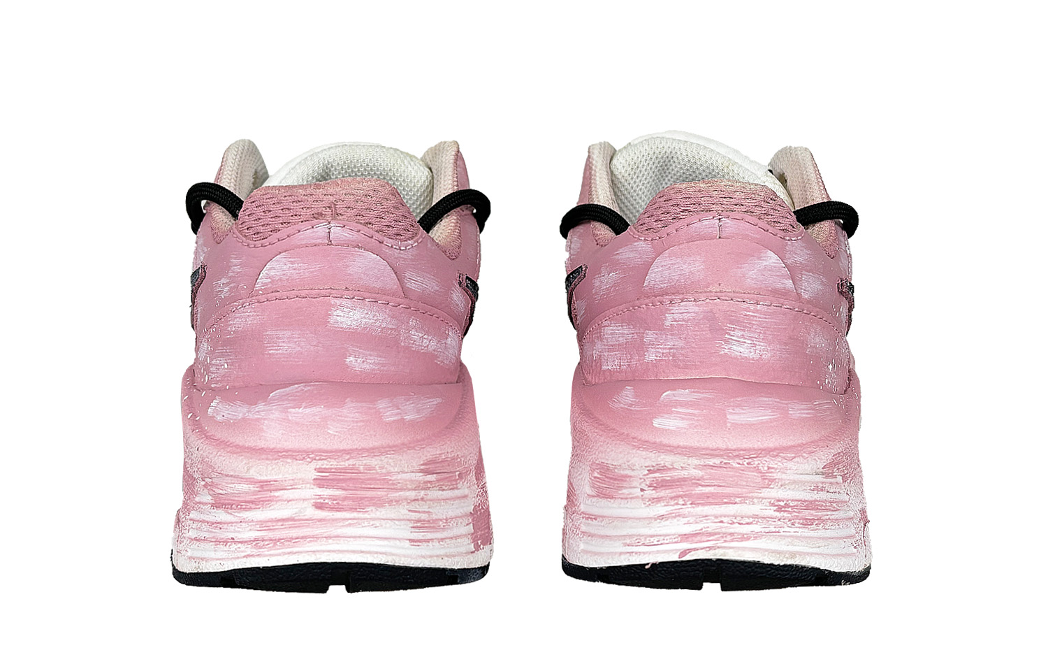 Nike Air Max Fusion Slip Resistant Abrasion Resistant Low top Running Shoes Women’s Pink Black