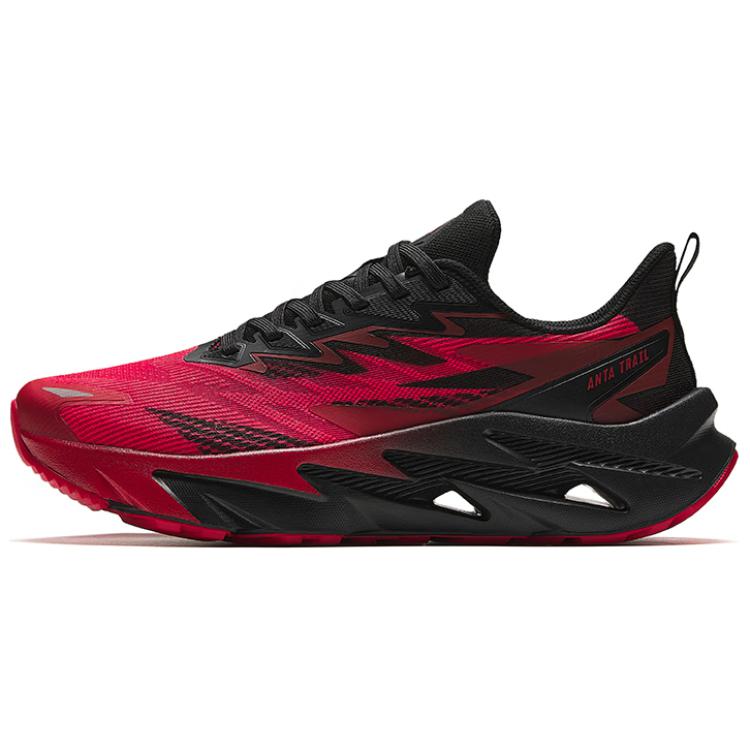 Anta Heavenly Capital Cushioning, Wear Resistant Low top Running Shoes Men’s Black Red