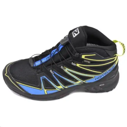 SALOMON X Ultra 3 Slip Resistant Abrasion Resistant Mid top Outdoor Shoes Men's Black Blue